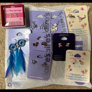 Claire’s earrings. Lot of 8. NWTs never worn